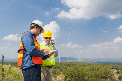 Male Engineer and Architect working