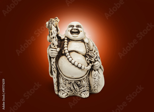 Asian decorative figurine Hotai, amulet brings happiness © SlayStorm