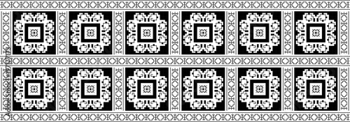 Traditional Romanian folk art knitted embroidery pattern