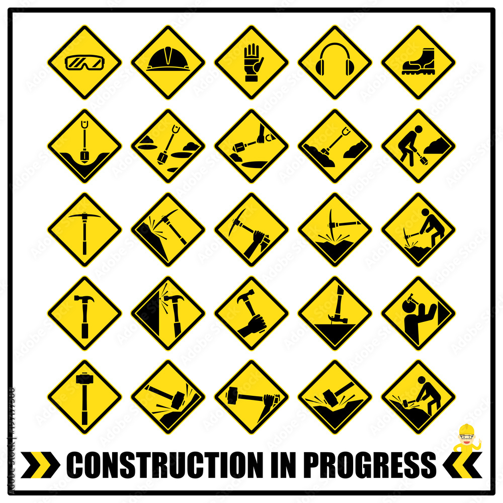Construction Safety Signs And Symbols