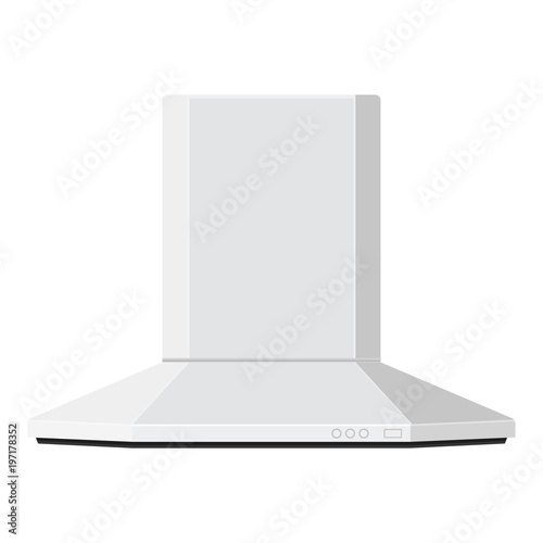 Hood, kitchen air vent. Flat design