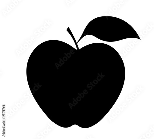 isolated apple on white background
