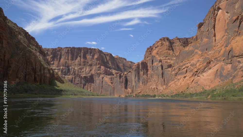Rugged cliffs and a river Rugged cliffs and a river