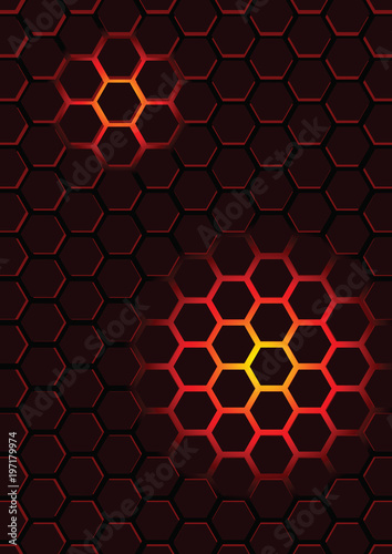 futuristic_crimson_hexagons