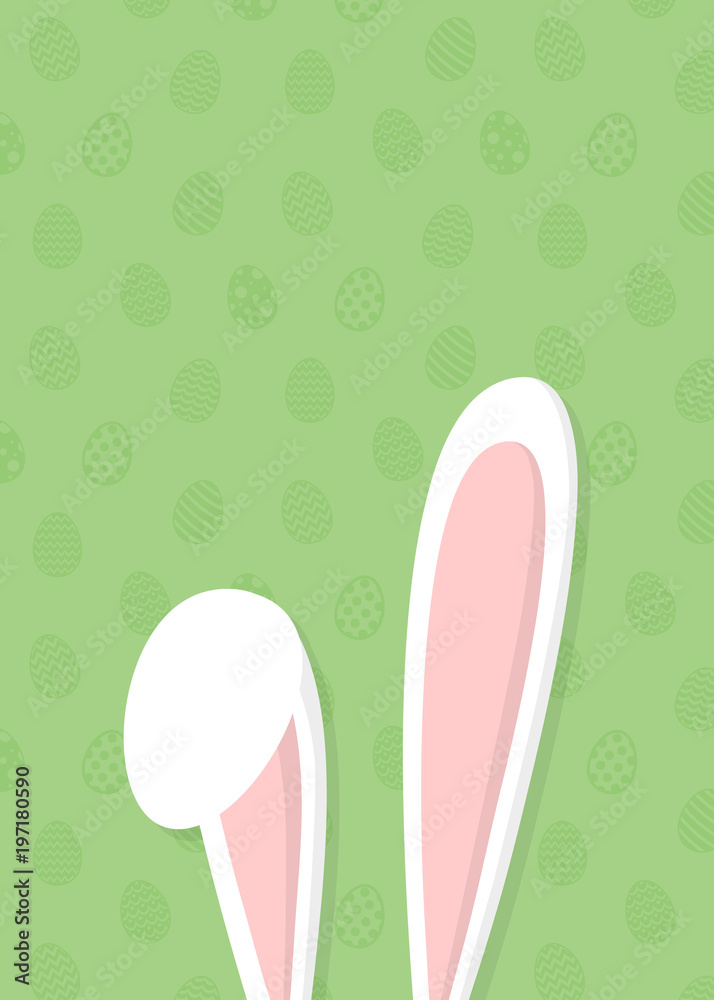 Funny Easter background with copyspace. Vector.
