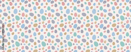 Background with Easter eggs. Vector.
