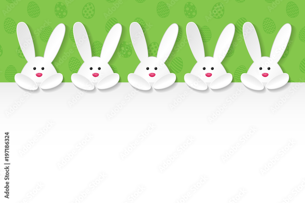 Template of Easter banner with cute bunny and egg texture. Vector. Template of Easter banner with cute bunny and egg texture. Vector.