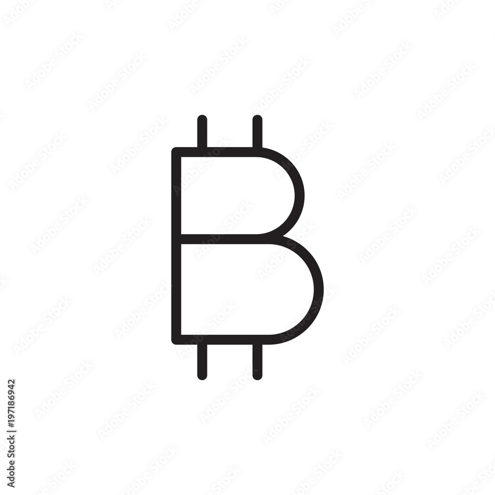 bitcoin sign outlined vector icon. Modern simple isolated sign. Pixel perfect vector illustration for logo, website, mobile app and other designs bitcoin sign outlined vector icon. Modern simple isolated sign. Pixel perfect vector illustration for logo, website, mobile app and other designs
