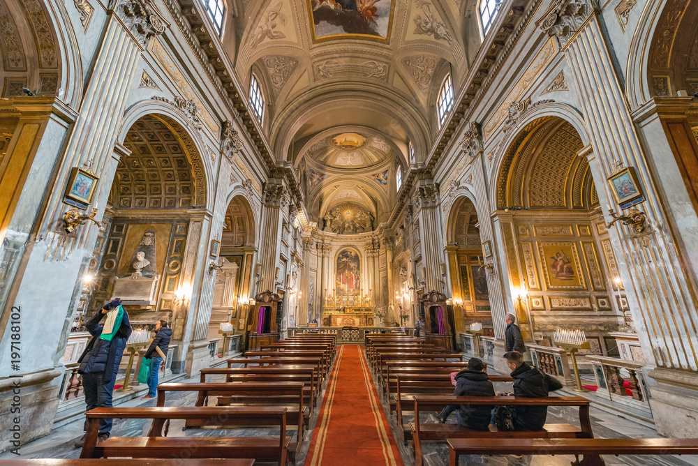 Church Santi Vincenzo e Anastasio a Trevi, Roma, Italy