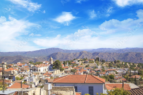 Beautiful view of the picturesque village of artisans Lefkara, Cyprus © marinadatsenko