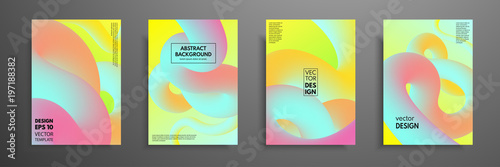 Modern Covers Template Design. Fluid colors. Set of abstract design template for brochures, flyers, banners, presentations, covers, notebooks, business cards, posters and annual reports.