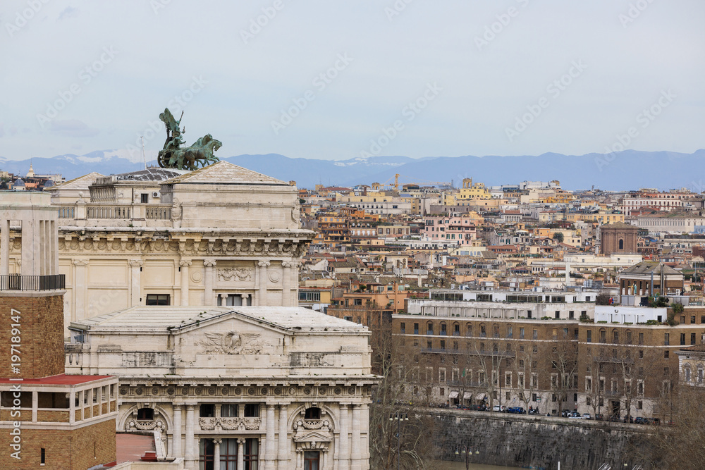 The roof of the Court of Appeal of Rome