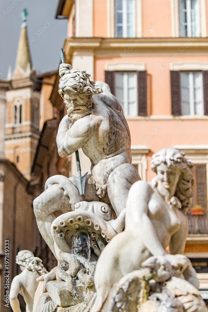 Fountain of Neptune, Fontana del Nettuno, Rome Fountain of Neptune, Fontana del Nettuno, Rome