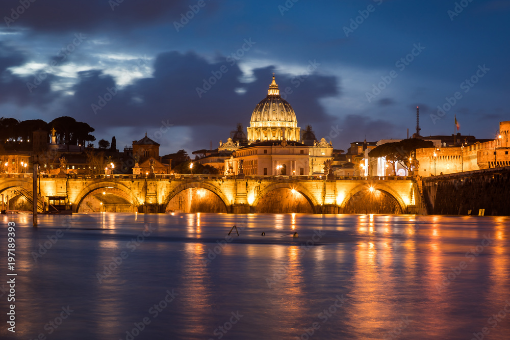 The Saint Peter's Basilica in Vatican