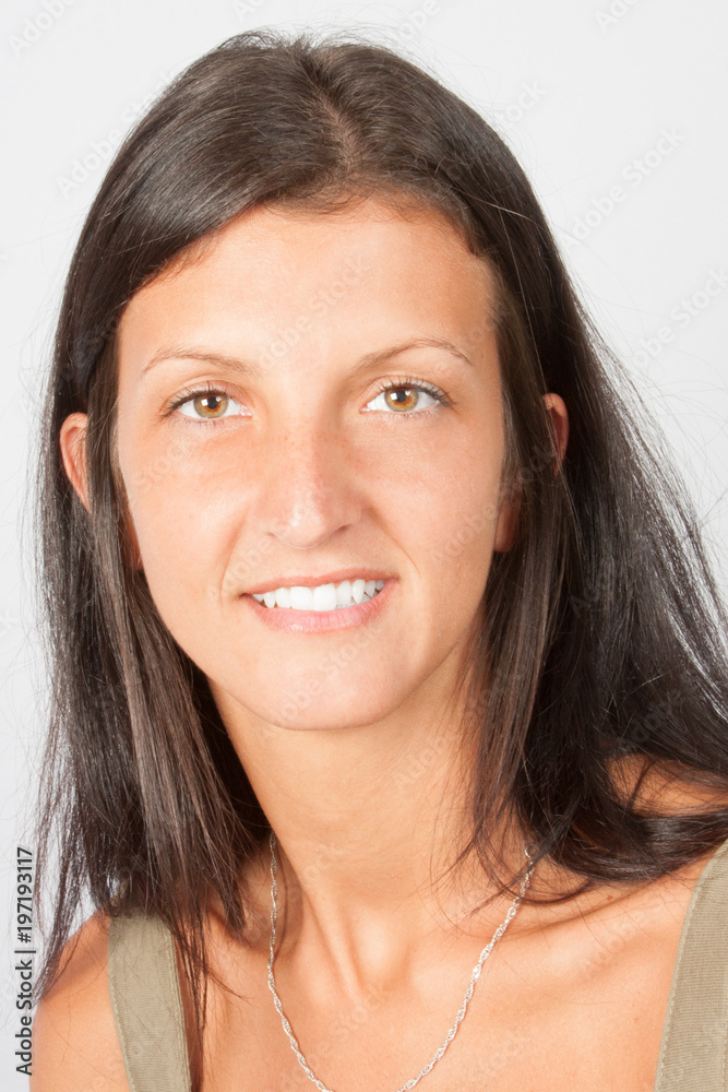 Beautiful spain woman portrait happy smiling Beautiful spain woman portrait happy smiling