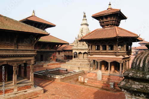 фотографія View of the old durbar square, district of the Bhaktapur city in Nepal