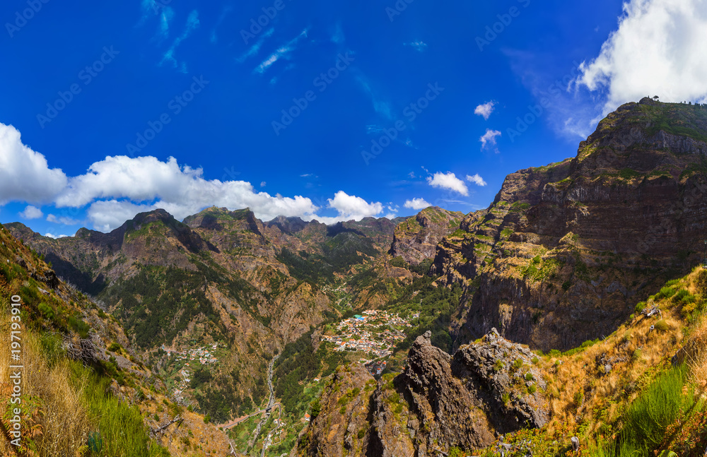 Mountain village in Madeira Portugal