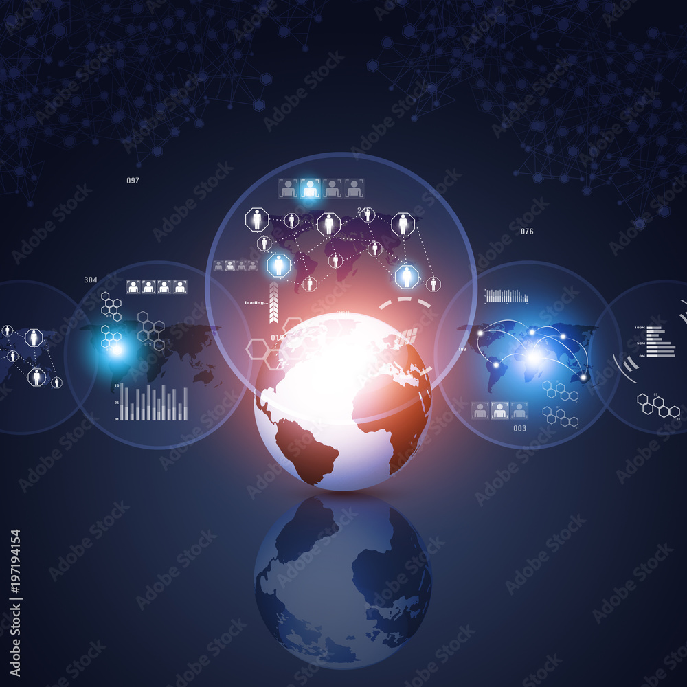 Abstract Modern Technology Interface Abstract Modern Technology Interface