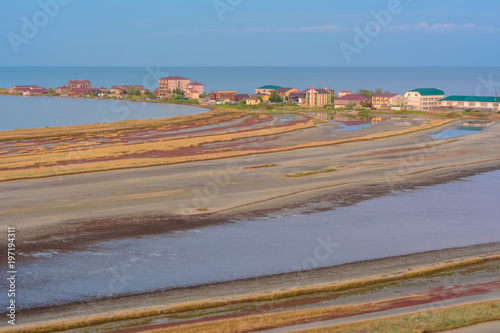 A wonderful landscape of the holiday complex in Ukraine photo