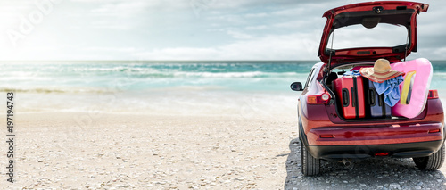 summer car on beach 