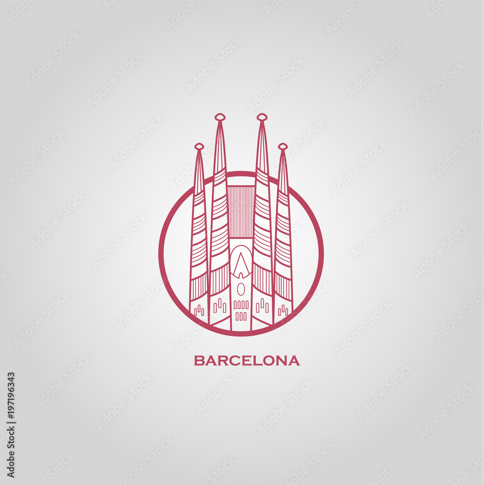 Barcelona. Spain. illustration. Barcelona. Spain. illustration.