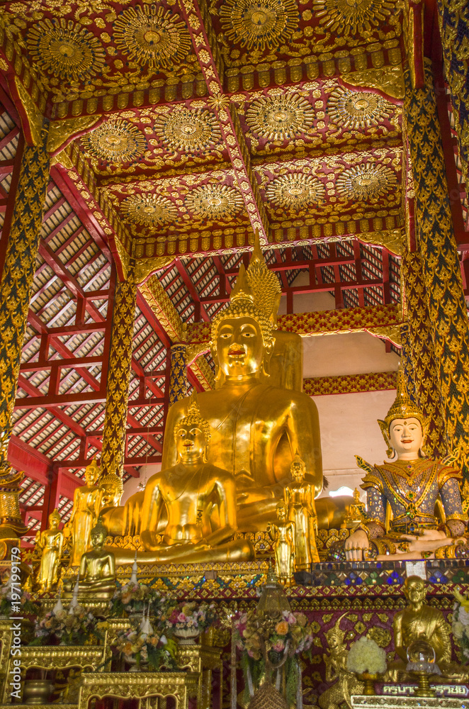 Wat Suan Dok  Buddhist Temple In Chiangmai Thailand.