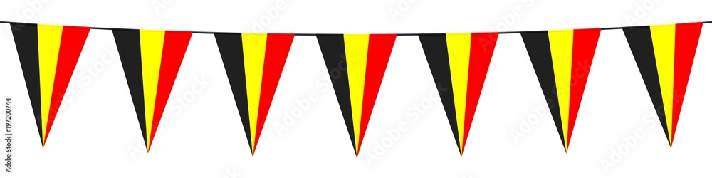 Fototapeta premium Bannière. Guirlande, fanions, Belgique