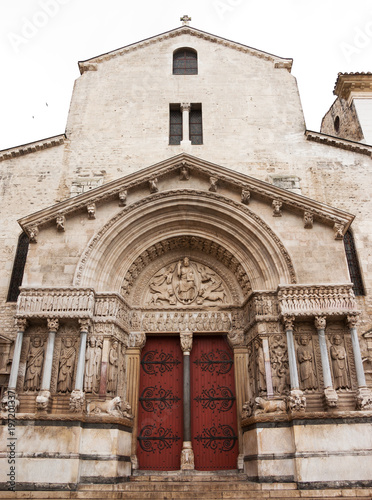 Church of St. Trophime in Arles  Provence  France. 
