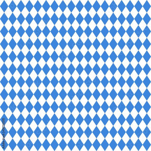 Octoberfest Seamless Pattern Blue/White