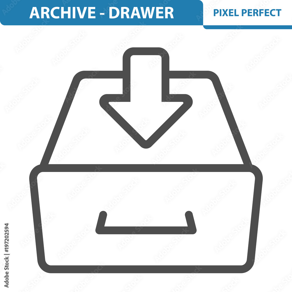 Archive - Drawer Icon. EPS 8 format. Archive - Drawer Icon. EPS 8 format.