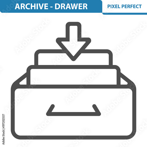 Archive - Drawer Icon. EPS 8 format.