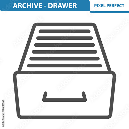 Archive - Drawer Icon. EPS 8 format.