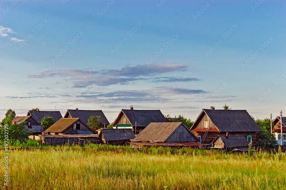 russian village landscape