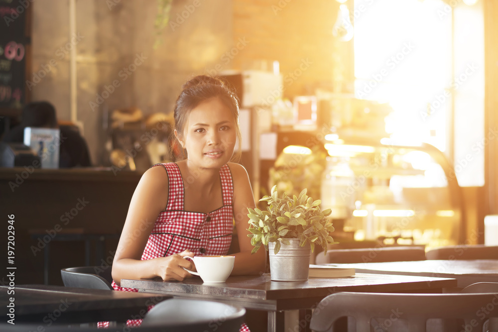 Happy women are at the coffee shop. Happy women are at the coffee shop.