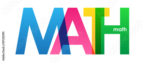 MATH COLORFUL LETTERS ICON