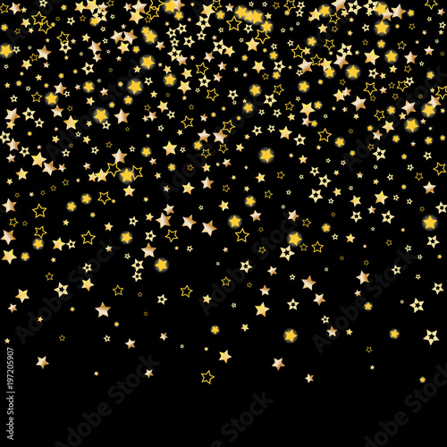 Flying shiny stars