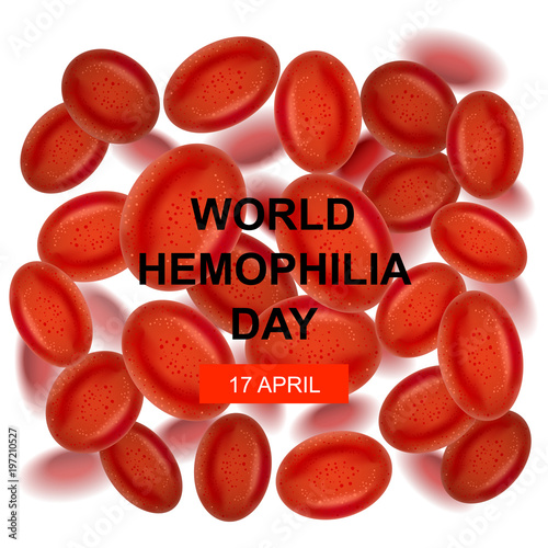 Vector illustration, world Hemophilia day