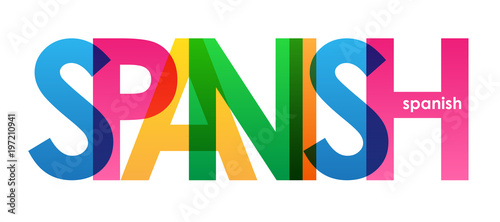 SPANISH COLORFUL LETTERS ICON