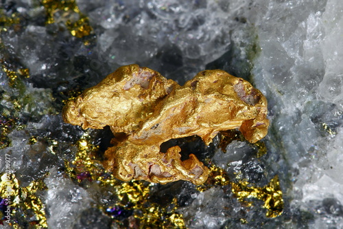 Big nugget of gold and quartz from Lapland