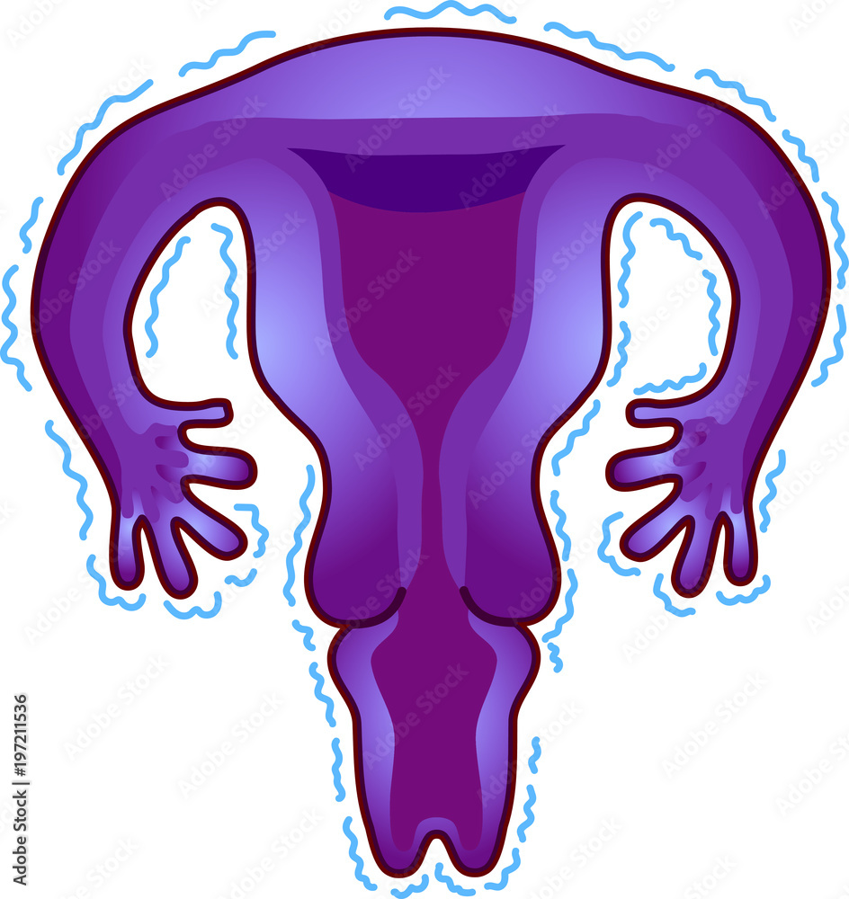 Cold uterus illustration Stock Vector Adobe Stock