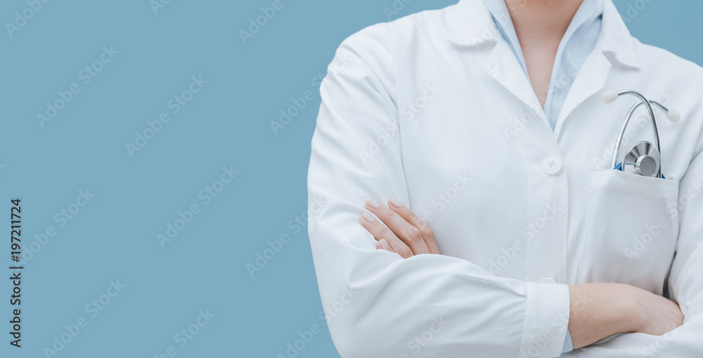Professional doctor with stethoscope close up Professional doctor with stethoscope close up
