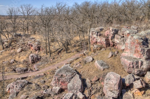 Pipestone National Monument in Summer photo