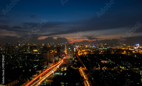bangkok city in the night