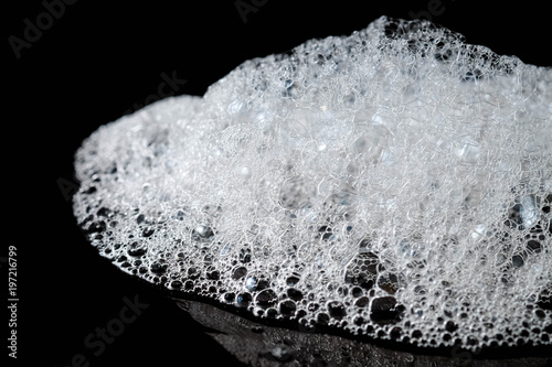 Принти на полотні Abstract background white soapy foam texture