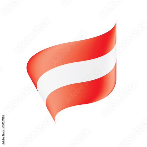 Austria flag, vector illustration