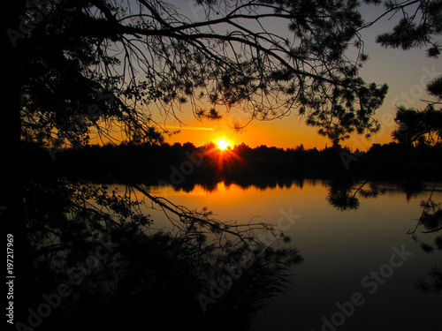 Sunset over the Lake © vitusia