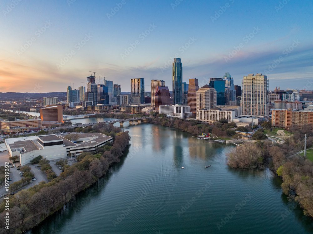 Fototapeta premium Austin Town Lake Skyline