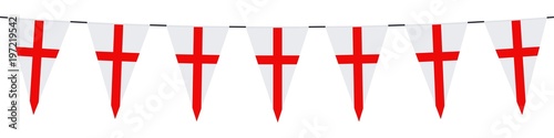Banner. Garlands, pennants, England 