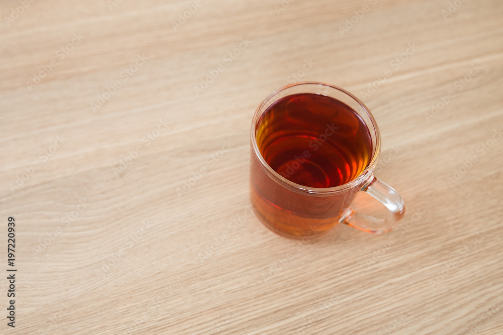 In the hands of tea. View from above In the hands of tea. View from above