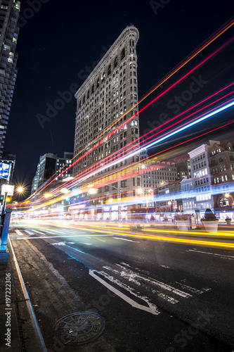 Valokuva Flatiron building night - New York City - NYC